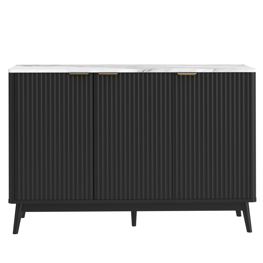 NoirTempo 3 Door Cabinet